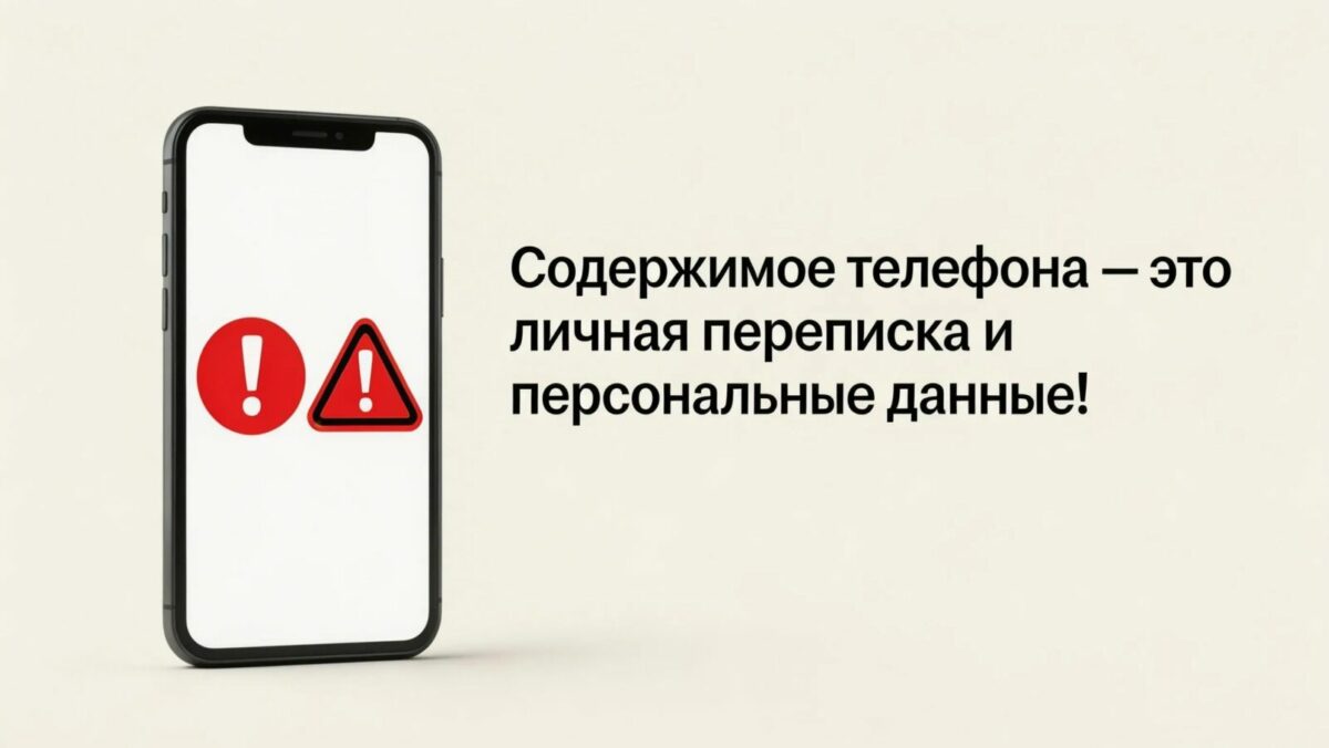 содержимое телефона